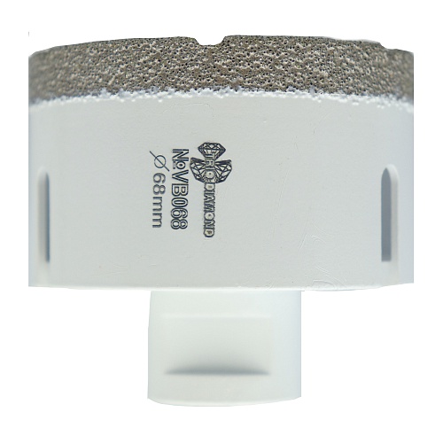 Алмазная коронка Trio Diamond Vacuum Brazed керамогранит 68 мм, артикул 