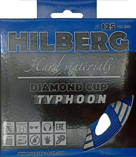 Алмазная чашка Hilberg Тайфун 125, артикул 