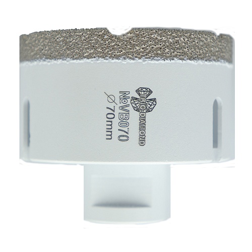 Алмазная коронка Trio Diamond Vacuum Brazed керамогранит 70 мм, артикул 