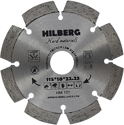 Алмазный диск Hilberg Hard Materials Laser 115 мм, артикул 