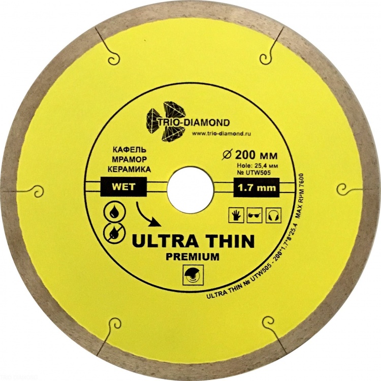 Алмазный диск Trio Diamond Ultra Thin Premium 200 мм, артикул 