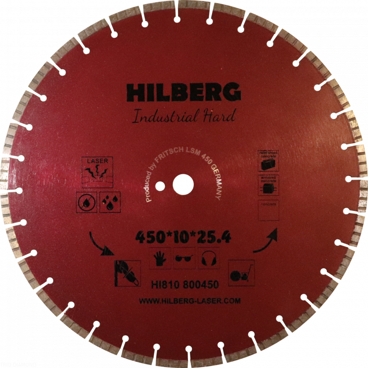 Алмазный диск Hilberg Industrial Hard Laser 450 мм, артикул 
