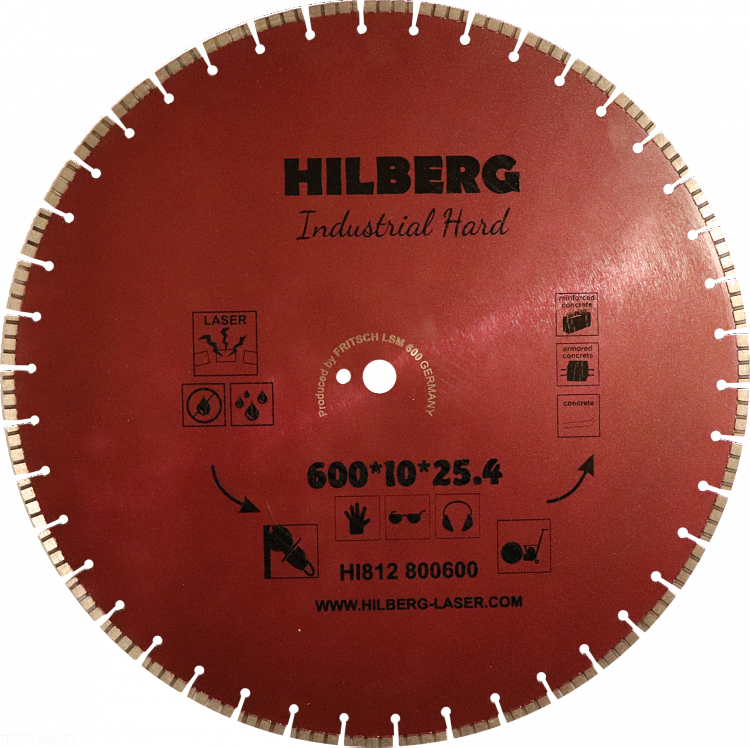 Алмазный диск Hilberg Industrial Hard Laser 600 мм, артикул 