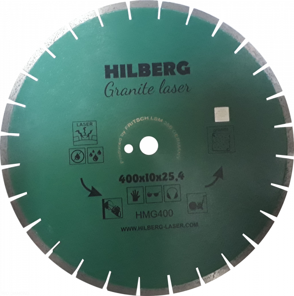 Алмазный диск Hilberg Granite Laser 400 мм, артикул 
