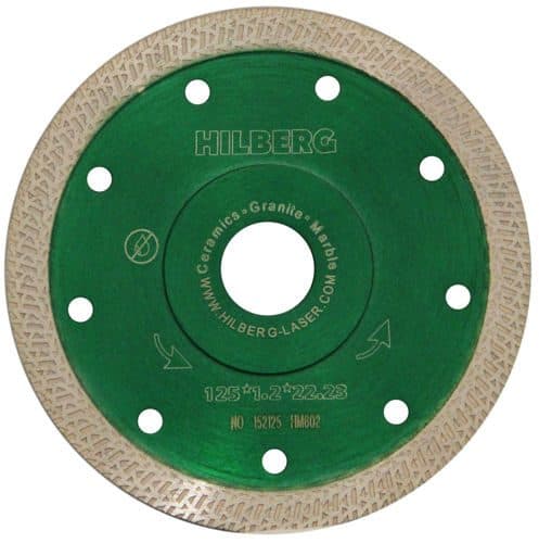 Алмазный диск Hilberg ультратонкий Hard Materials S-type 125 мм, артикул 