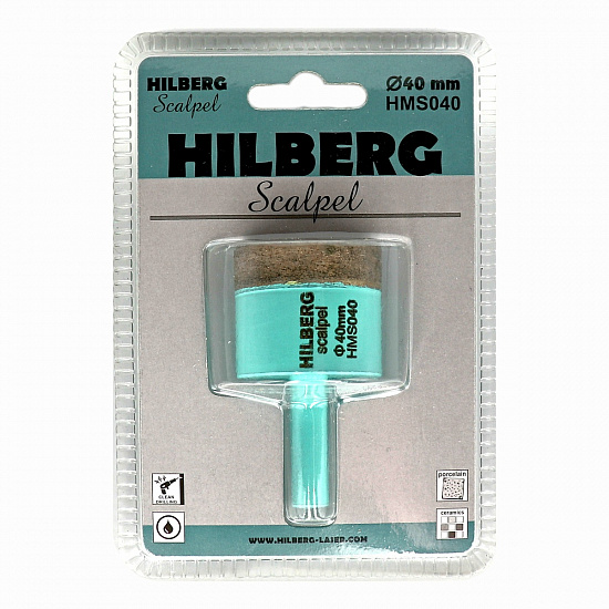 Алмазная коронка Hilberg Scalpel 40 мм, артикул 
