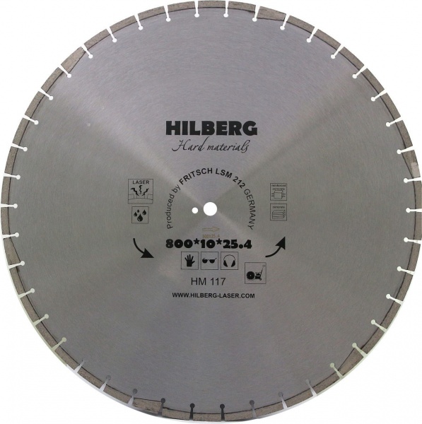 Алмазный диск Hilberg Hard Materials Laser 800 мм, артикул 