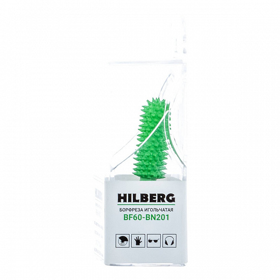 Борфреза игольчатая Hilberg для дрели (закругленный цилиндр) 12,7 мм, артикул 