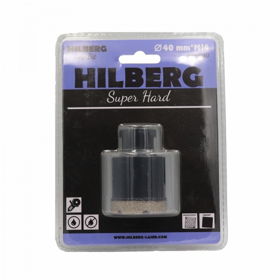 Алмазная коронка Hilberg Super Hard 40 мм, артикул 