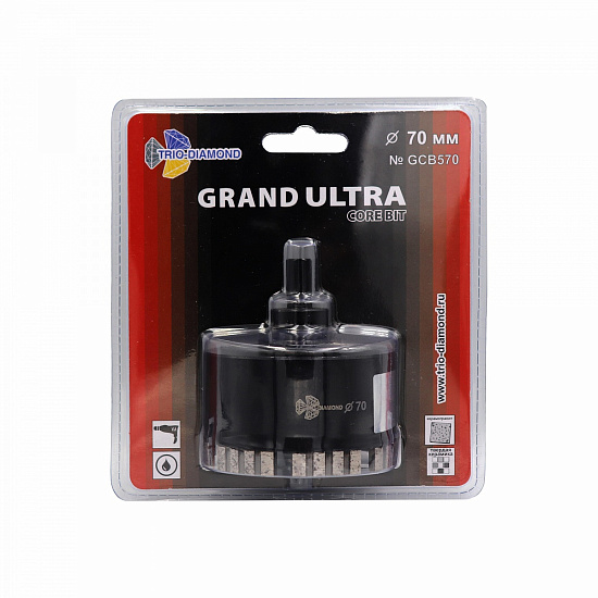 Алмазная коронка Trio Diamond Grand Ultra 7T 70 мм, артикул 