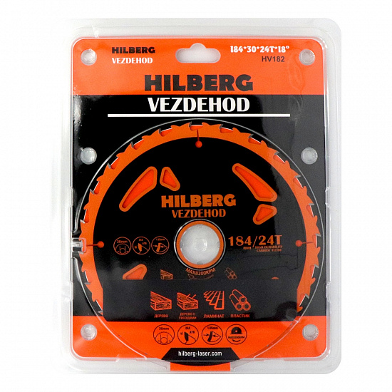 Пильный диск Hilberg Vezdehod Reverse 184 мм (30/24T/18º) , артикул 