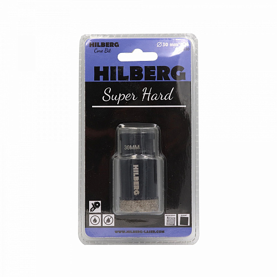 Алмазная коронка Hilberg Super Hard 30 мм, артикул 