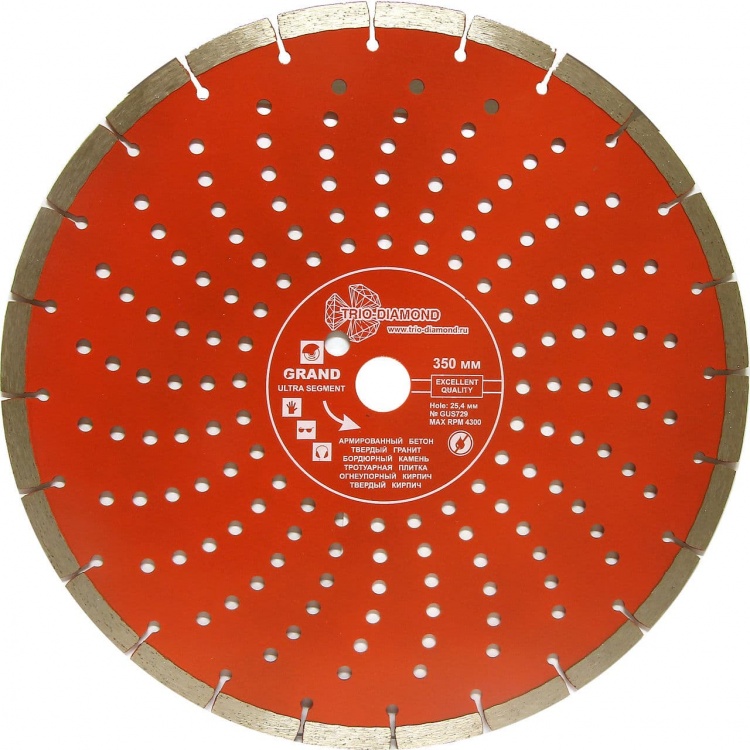 Алмазный диск Trio Diamond Grand Ultra Segment 350 мм, артикул 