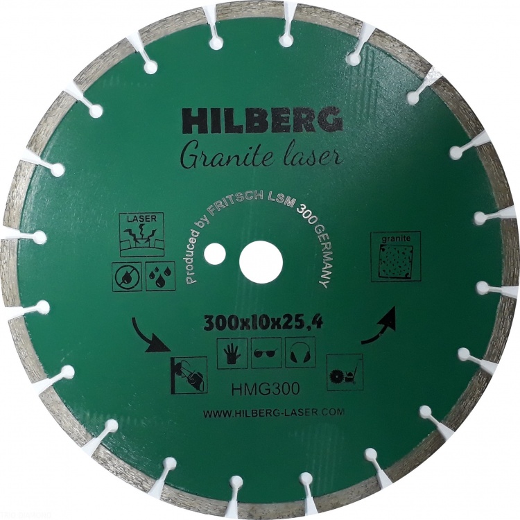 Алмазный диск Hilberg Granite Laser 300 мм, артикул 