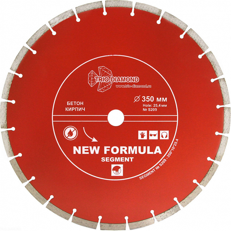 Алмазный диск Trio Diamond New Formula Segment 350 мм, артикул 