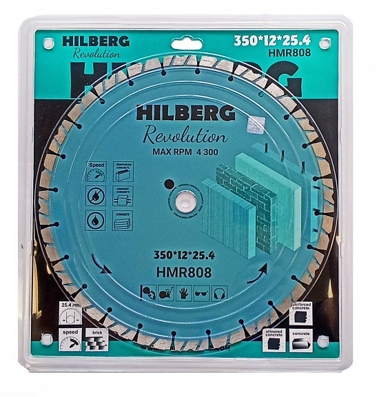 Алмазный диск Hilberg Revolution 350 мм, артикул 