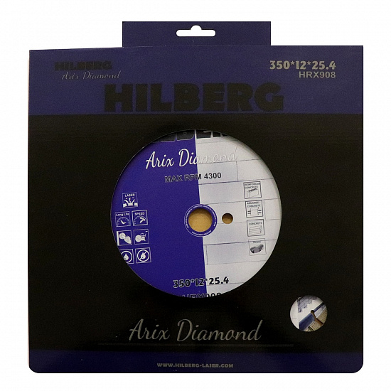 Алмазный диск Hilberg Arix Diamond 350 мм, артикул 