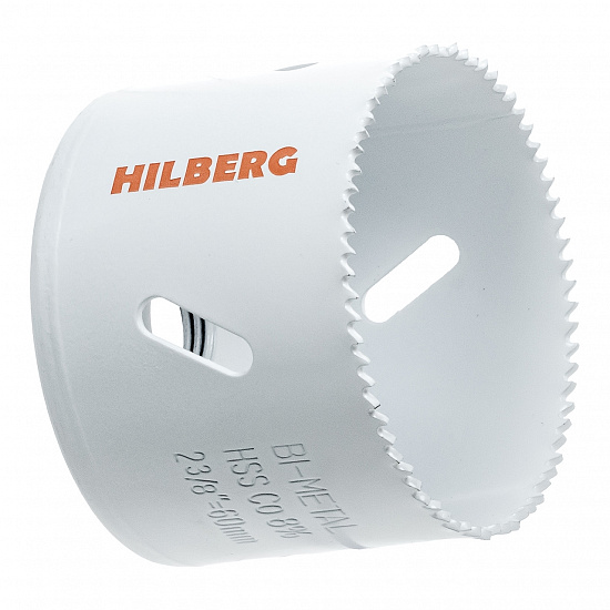 Коронка биметаллическая с мелким зубом Hilberg Bi-Metal Cobalt 8% 60 мм, артикул 