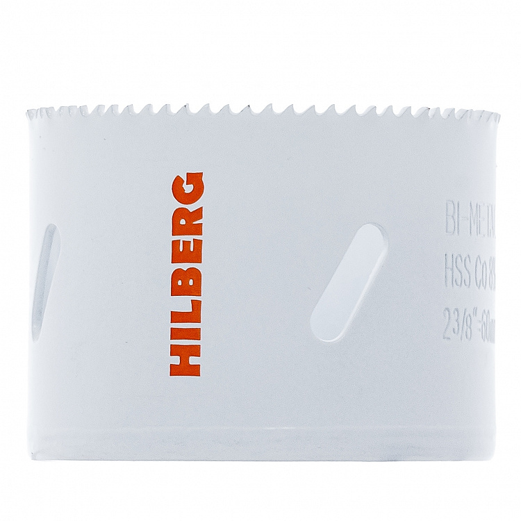 Коронка биметаллическая с мелким зубом Hilberg Bi-Metal Cobalt 8% 60 мм, артикул 