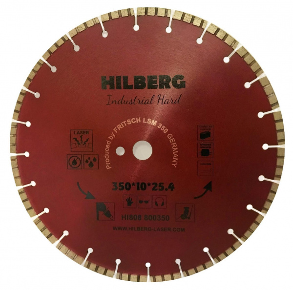 Алмазный диск Hilberg Industrial Hard Laser 350 мм, артикул 