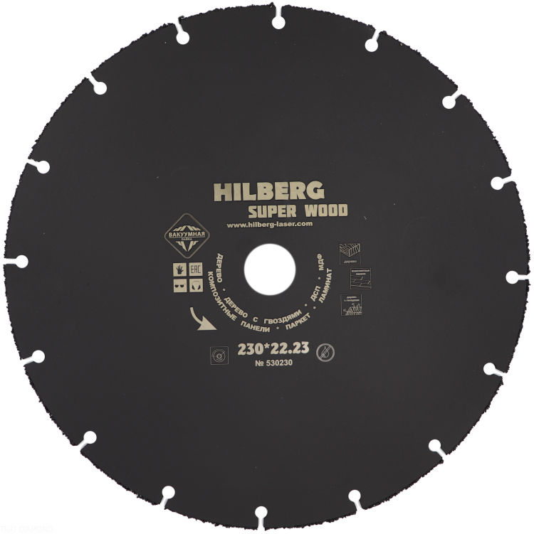 Пильный диск Hilberg Super Wood 230 мм, артикул 