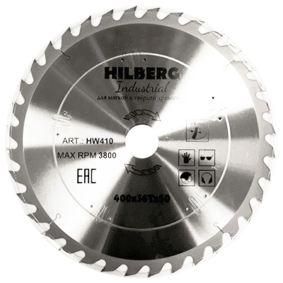 Пильный диск Hilberg Industrial Дерево 400 мм (36T), артикул 