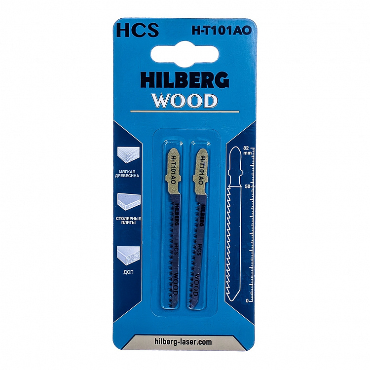 Пилка для электролобзика Hilberg Wood Чистый Рез 82 мм, артикул 