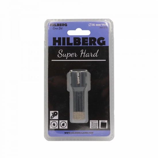 Алмазная коронка Hilberg Super Hard 16 мм, артикул 