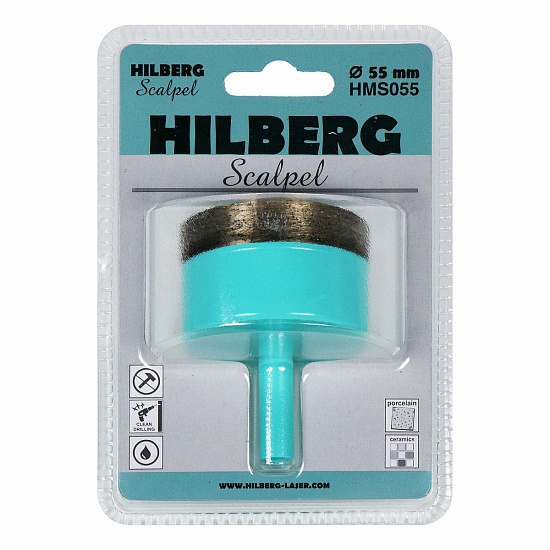 Алмазная коронка Hilberg Scalpel 55 мм, артикул 