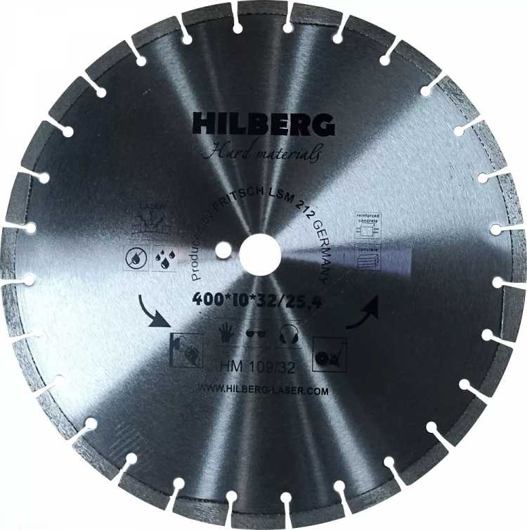 Алмазный диск Hilberg Hard Materials Laser 400/32 мм, артикул 