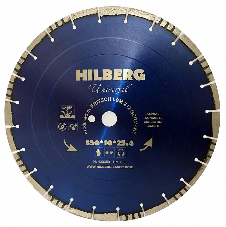 Алмазный диск Hilberg Universal Laser 400 мм, артикул 