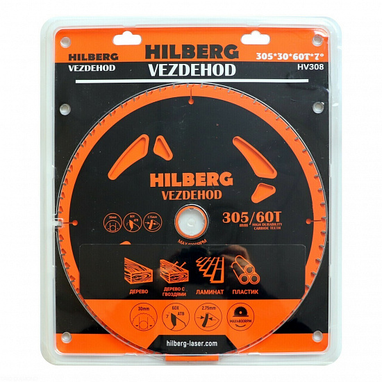 Пильный диск Hilberg Vezdehod 305 мм (30/60T), артикул 