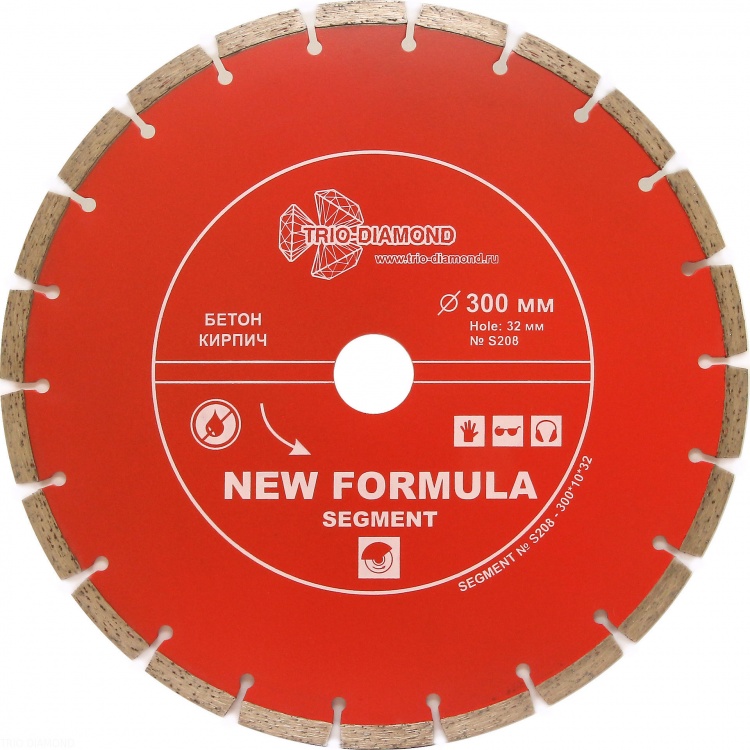 Алмазный диск Trio Diamond New Formula Segment 300 мм, артикул 