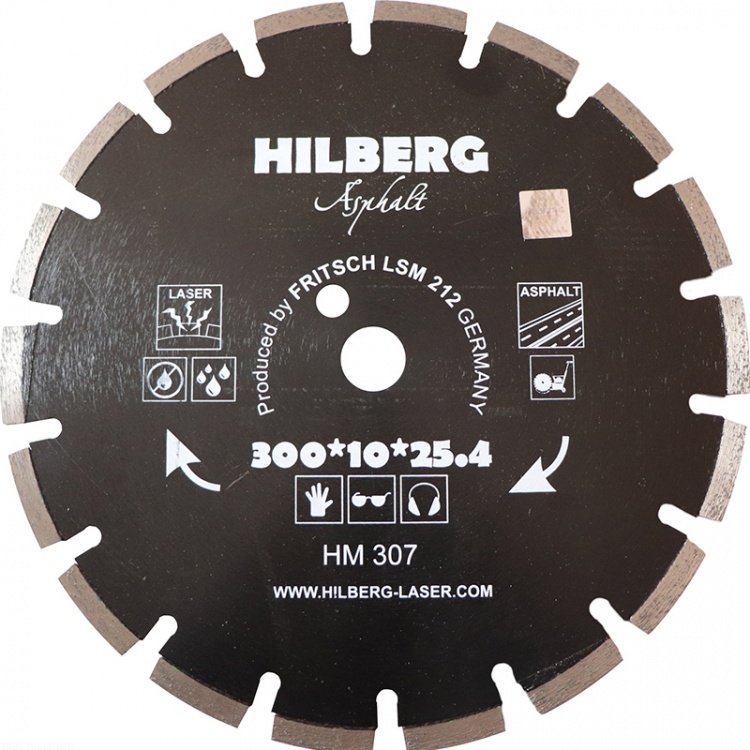 Алмазный диск Hilberg Asphalt Laser 300 мм, артикул 