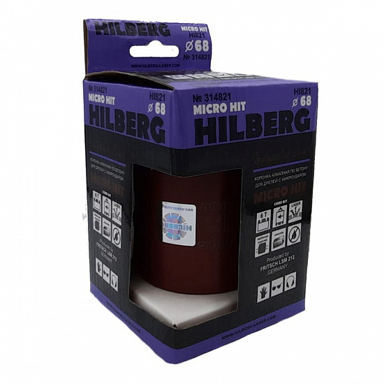 Алмазная коронка Hilberg Industrial Laser Micro Hit 82 мм, артикул 
