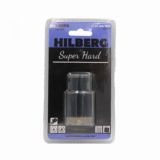 Алмазная коронка Hilberg Super Hard 35 мм, артикул 