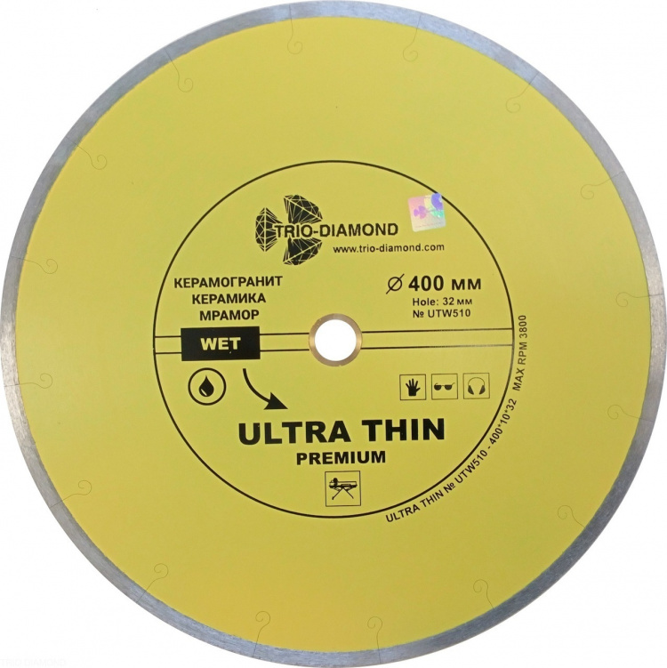 Алмазный диск Trio Diamond Ultra Thin Premium 400 мм, артикул 