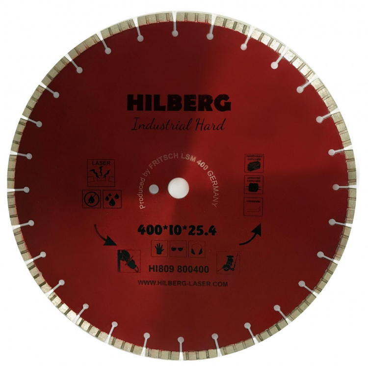 Алмазный диск Hilberg Industrial Hard Laser 400 мм, артикул 