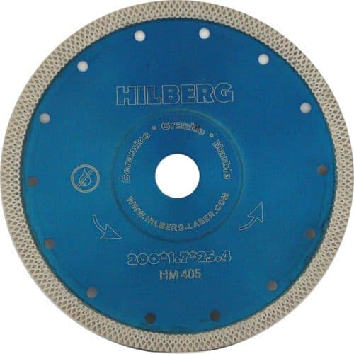 Алмазный диск Hilberg ультратонкий Hard Materials Х-type 200 мм, артикул 
